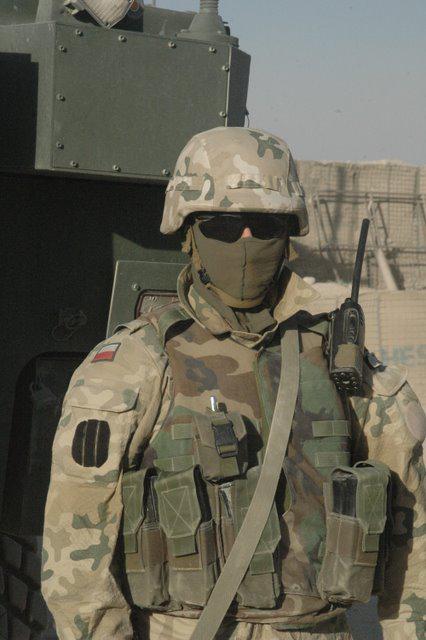 POL żołnierz patrol Gazni